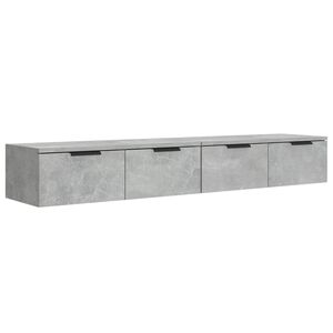 vidaXL Mobili Pensili 2 pz Grigio Cemento 68x30x20cm Legno Multistrato