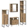 vidaXL Set di mobili per il bagno 4 pz Rovere artigianale