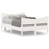 vidaXL Letto senza Materasso Bianco 120x190 cm Legno Massello di Pino