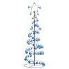 vidaXL Albero di Natale a LED con Palline 100 LED Bianco Caldo 150 cm