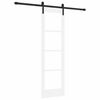 vidaXL Porta scorrevole ORKDAL Bianco e Nero 61 x 198,5 cm