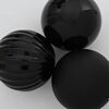 vidaXL Set di palline di Natale XXL 4 pcs Nero Plastica