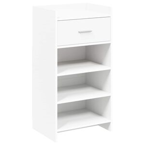 vidaXL Mobile per scarpe Bianco 48 x 36 x 92 cm Legno ingegnerizzato