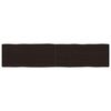 vidaXL Piano Tavolo Marrone Scuro 180x40x(2-6)cm Rovere Non Trattato
