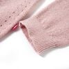 Cardigan da Bambina Lavorato a Maglia Rosa Tenue 128