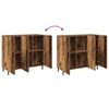 vidaXL Credenza Legno vecchio 90 x 34 x 80 cm Legno multistrato