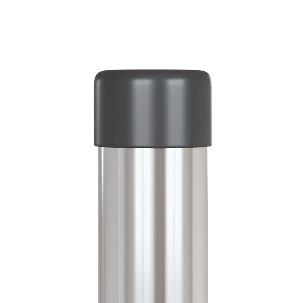 vidaXL Palo della recinzione 2 pcs Argento 60 cm