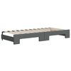 vidaXL Divano Letto con Letto Estraibile Grigio Scuro 100x200 Tessuto