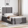 vidaXL Letto con Contenitore Grigio 120 x 200 cm Pelle Sintetica