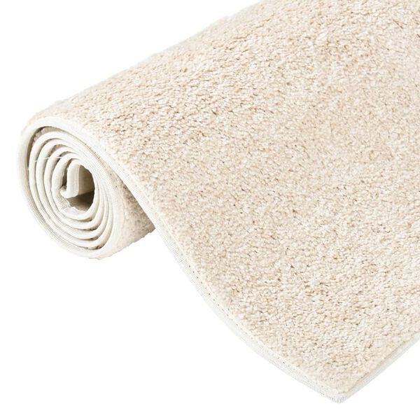 vidaXL Tappeto a Pelo Morbido Antiscivolo 115x170 cm Beige