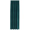vidaXL Tende oscuranti 2 pcs Verde Scuro 140 x 245 cm Velluto