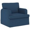 vidaXL Divano 2 pcs Blu 162 x 80 x 85 cm Tessuto