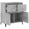 vidaXL Credenza Grigio Cemento 60x35x70 cm in Legno Multistrato