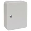 vidaXL Scatola per Chiavi con blocco Avorio 20 x 7,5 x 25 cm Acciaio
