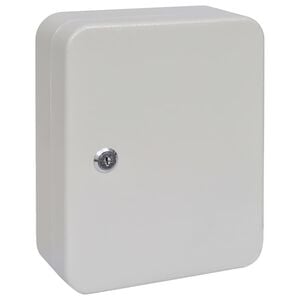 vidaXL Scatola per Chiavi con blocco Avorio 20 x 7,5 x 25 cm Acciaio