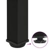 vidaXL Gambe per Tavolino da Caff&egrave; 4 pz Nere 42-44 cm Acciaio