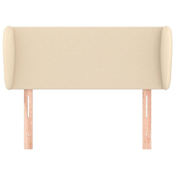 vidaXL Testiera ad Orecchio Crema 83 x 23 x 78/88 cm in Tessuto