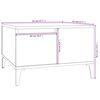 vidaXL Tavolino Salotto Grigio Sonoma 55x55x36,5 cm Legno Multistrato