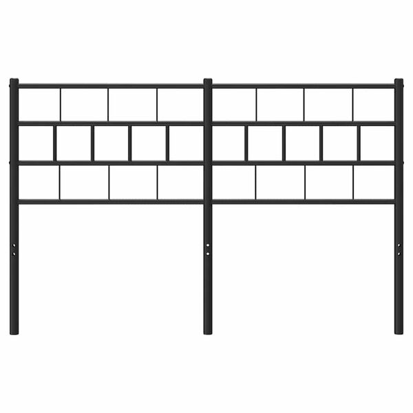 vidaXL Testiera di Ricambio in Metallo Nero 150 cm