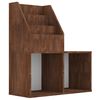 vidaXL Portariviste per Bambini Rovere Marrone 71x30x78,5cm Legno