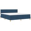 vidaXL Letto a molle con materasso Blu 180 x 200 cm Tessuto