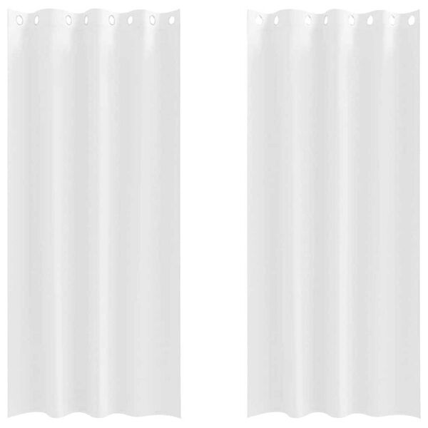 vidaXL Tende Blackout con Anelli 2 pcs Bianco Puro 225 x 140 cm