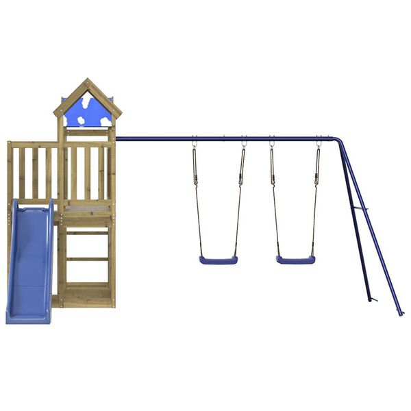 vidaXL Set da Gioco da Esterno in Legno di Pino Impregnato