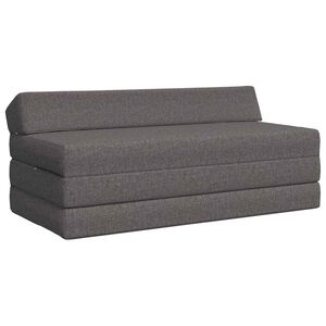 vidaXL Divano Letto Pieghevole Grigio Chiaro 120 x 60 x 49 cm Tessuto
