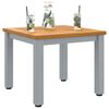 vidaXL Tavoli da esterno Naturale e Grigio 45 x 45 x 38 cm