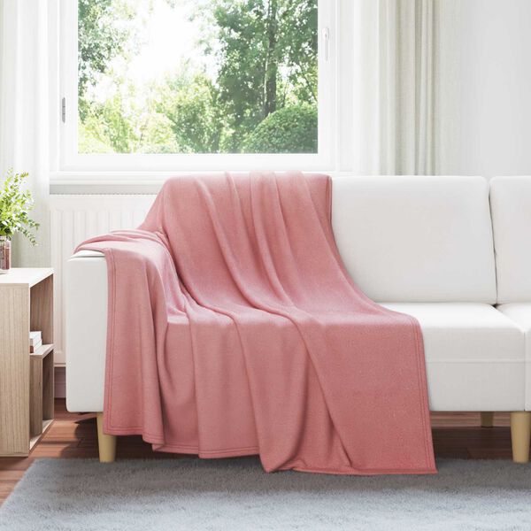 vidaXL Coperte da Pile 24 pcs Rosa 200 x 150 cm Panno