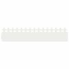 vidaXL Bordure per prato 20 pz 103 x 0,05 x 22 cm Acciaio Bianco