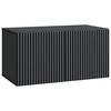 vidaXL Mobile Porta TV da Muro 59,5 x 31 x 30 cm Nero
