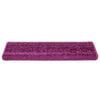 vidaXL Tappetini per scale 10 pz 65x21x4 cm Viola Bordo rettangolare