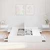 vidaXL Struttura letto con contenitore Bianco 150 x 200 cm