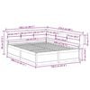 vidaXL Letto Libreria senza Materasso Bianco 150x200 cm Legno di Pino