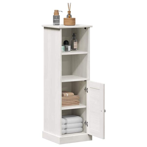 vidaXL Mobile da Bagno VIGO Bianco e Bianco Antico 37 x 34 x 110 cm