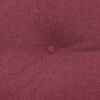 vidaXL Cuscino per Schiena Rosso Vino 120 x 24 x 50 cm Tessuto