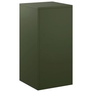 vidaXL Supporto per piante Verde Oliva 30 x 30 x 60 cm Acciaio Corten