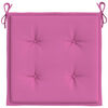 vidaXL Cuscini per Sedia 6 pz Rosa 40x40x4 cm in Tessuto