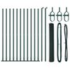 vidaXL Palo della recinzione Verde 25 x 0,8 m (rete da 13 mm)