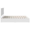 vidaXL Letto con Contenitore Bianco 160 x 200 cm Legno multistrato