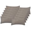 vidaXL Federa 12 pz HOUTEN Grigio Chiaro 40 x 80 cm Boucl&eacute;