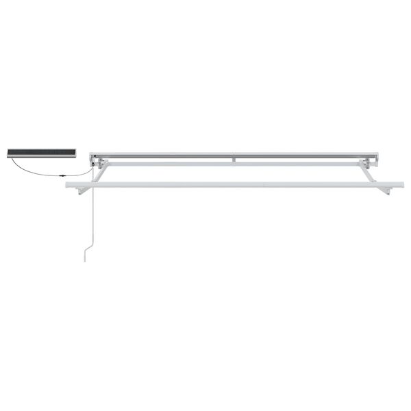 vidaXL Tettuccio Elettrico Retrattile Crema 2,5 x 2 m