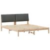 vidaXL Struttura del Letto marrone e grigio scuro 200 x 200 cm