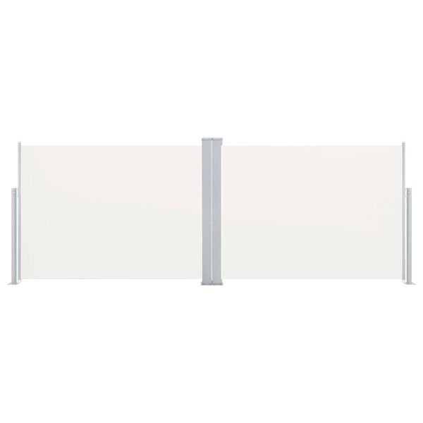 vidaXL Tenda da Sole Laterale Retrattile Crema 120x1000 cm
