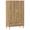 vidaXL Credenza Rovere Artigianale 70x31x115 cm in Legno Multistrato
