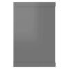 vidaXL Mensole Parete a Cubo 6pz Grigio Lucido 60x15x23 cm Multistrato