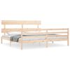 vidaXL Giroletto con Testiera Super King Size in Legno Massello