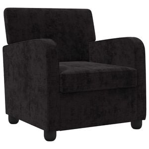 vidaXL Poltrona Nero Chenille