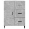 vidaXL Credenza Grigio Cemento 69,5x34x180 cm in Legno Multistrato